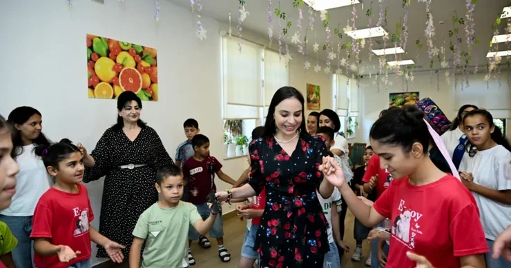 Leyla Əliyeva Şəkidə FOTOLAR
