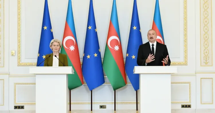 İlham Əliyev və Avropa Komissiyasının Prezidenti mətbuata bəyanatlarla çıxış ediblər YENİLƏNİB