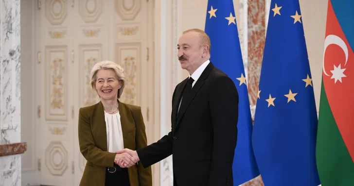 Президент Ильхам Алиев провёл встречу в формате один на один с Президентом Еврокомиссии