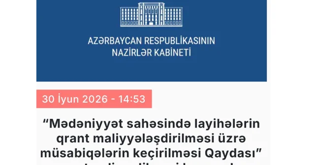 Yaradıcılıq fəaliyyətinin dövlət maliyyələşdirməsi mexanizmi təkmilləşdirilir
