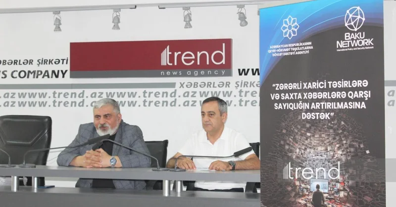 “Zərərli xarici təsirlərə və saxta xəbərlərə qarşı sayıqlığın artırılmasına dəstək” layihəsi çərçivəsində tədbir keçirilib (Foto Video)