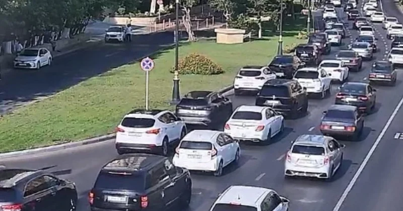 Bakının 5 əsas prospektində TIXAC var