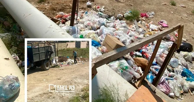 Mehdiabadın zibilliyə dönmüş küçəsi