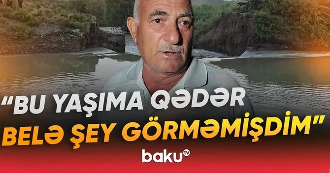 Göyçayda yarılan suvarma kanalında SON DURUM Sakinlər danışdılar