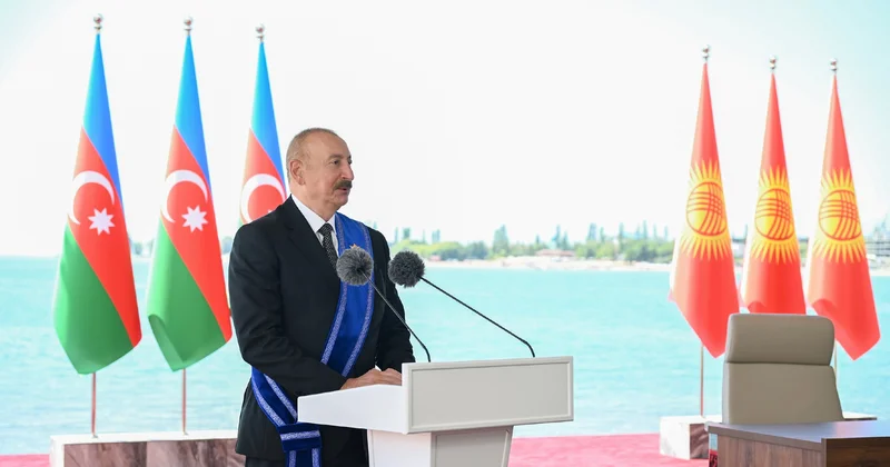 Prezidentin Qırğızıstan səfərindən: “Bu müqaviləni xüsusi qeyd etmək istərdim” VİDEO