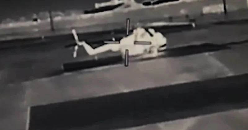 Ukrayna Simferopoldakı rus helikopterlərini belə məhv edib ANBAAN VİDEO
