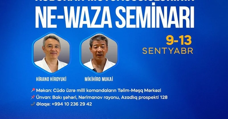 Bakıda yaponiyalı məşqçilərin iştirakı ilə cüdo seminarı keçiriləcək