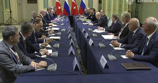 Ərdoğanla Putinin görüşü keçirildi Video