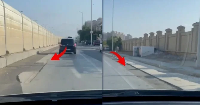 Yasamalda sürücüləri narahat edən BƏRBAD YOL