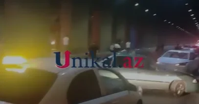 Paytaxtda zəncirvari qəza VİDEO