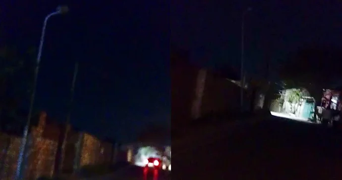 İşıq dirəkləri olan küçə qaranlığa qərq olub: Sürücülər və piyadalar təhlükədədir VİDEO