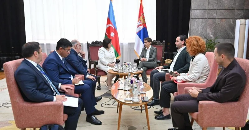 Sahibə Qafarova Serbiya Milli Assambleyasının sədri ilə görüşüb