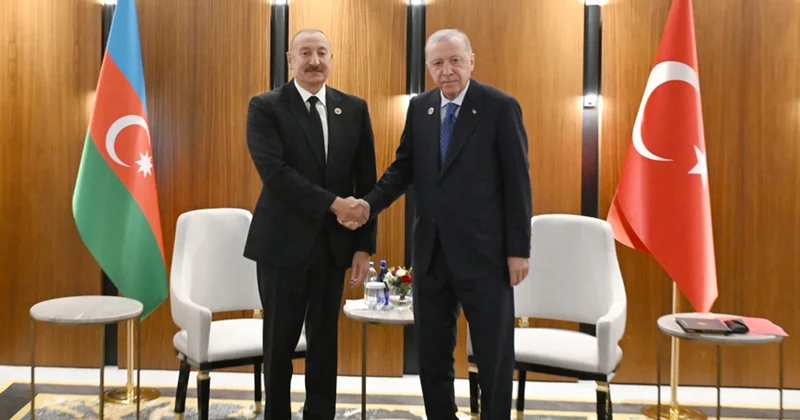 İlham Əliyev Ərdoğanla görüşdü Fotolar
