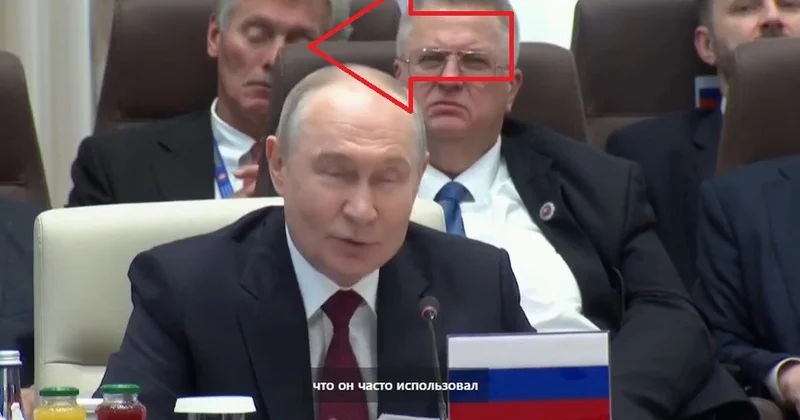 Putin çıxış etdi, Peskov yuxuladı VİDEO