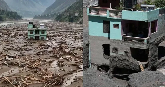 Nepaldakı daşqınlarda bu yaşıl ev dağılmadı