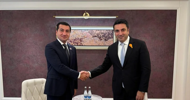 Hikmət Hacıyev Alen Simonyanla görüşdü Foto