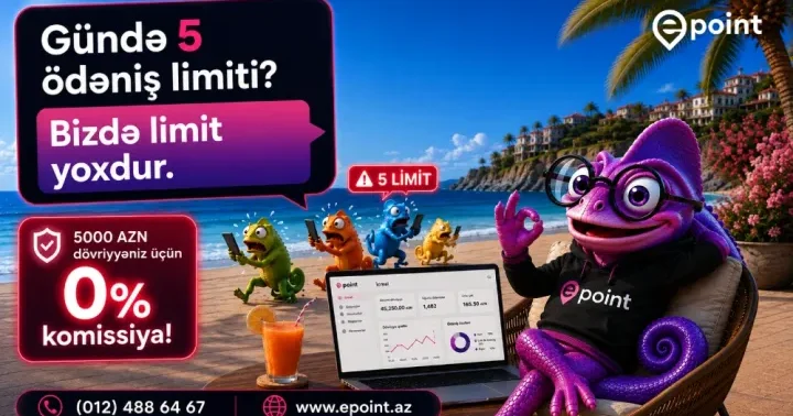 Epoint sahibkarlara 3 ay 0% komissiya təklif edir! ®