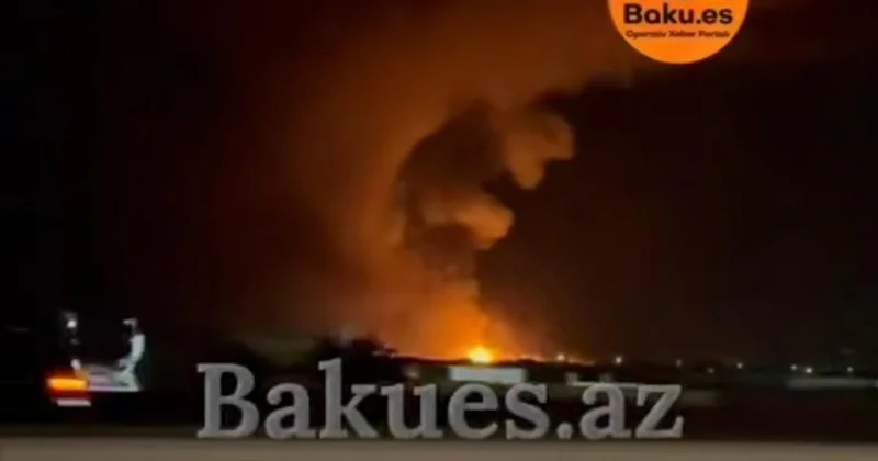Gecə saatlarında güclü partlayış baş verdi VİDEO KONKRET