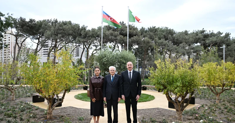 İlham Əliyev və Sercio Mattarella İtaliya Azərbaycan Universitetinin AÇILIŞINDA FOTO