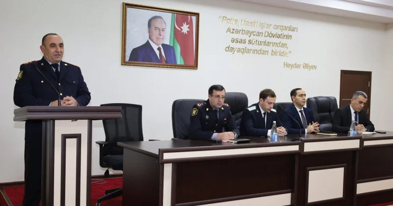 İsmayıllıda polis və təhsil rəhbərlərinin iştirakı ilə təhlükəsiz mühitin qorunması müzakirə olunub