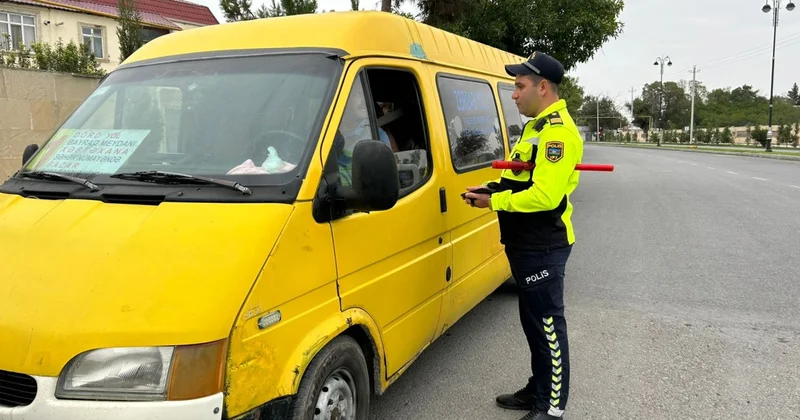 Qayda pozanlar və sürücülük hüququ olmayanlar cərimələndi FOTOLAR