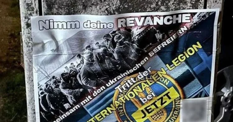 Berlin küçələrində almanları Ukraynada müharibəyə çağıran vərəqlər yayılıb