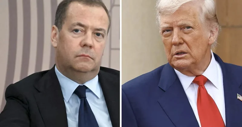 Medvedev Putinə işləyən axmaq adamdır TRAMP