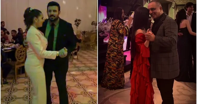 Azərbaycanlı məşhurların qızları ilə rəqs görüntüləri