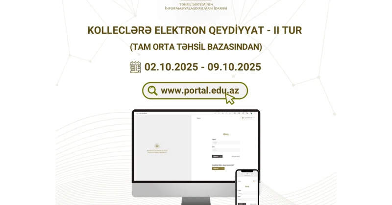 Orta ixtisas təhsili müəssisələrinə əlavə yerləşdirmə üzrə qeydiyyat başlanır