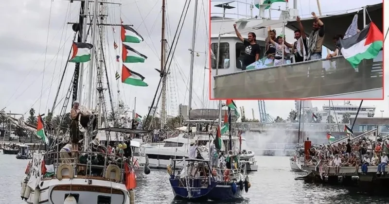 İsrail Donanması Qəzzaya yardım aparan gəmiləri mühasirəyə aldı