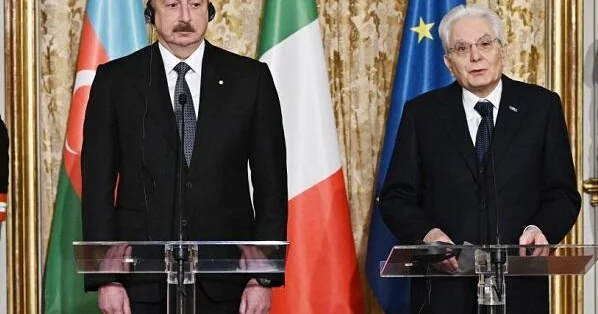 Əliyevlə Mattarella universitet açılışında...