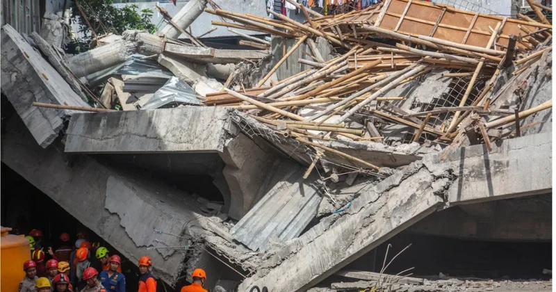 91 məktəbli günlərdir dağıntılar altındadır
