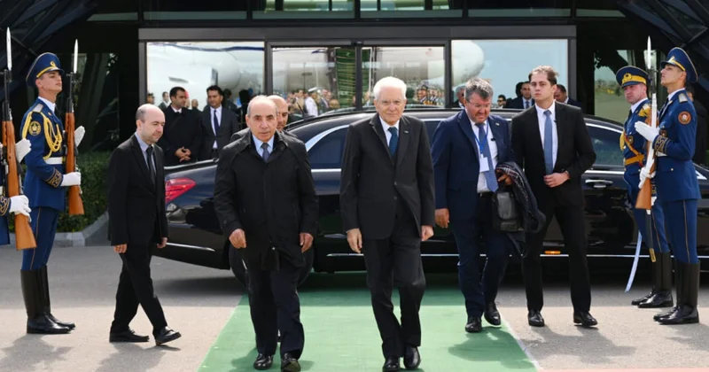 Серджио Маттарелла завершил свой визит в Баку ФОТО