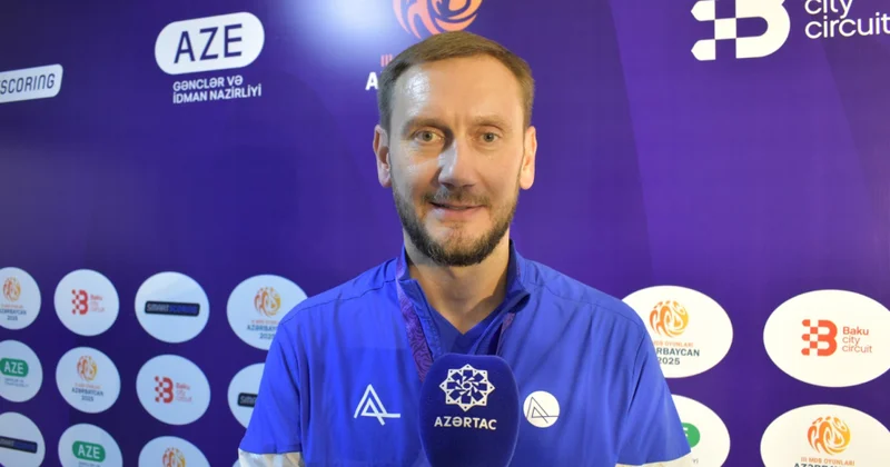 Batut gimnastikası üzrə komandamızın məşqçisi: Gimnastlarımız təsnifat mərhələsində uğurla çıxış edirlər