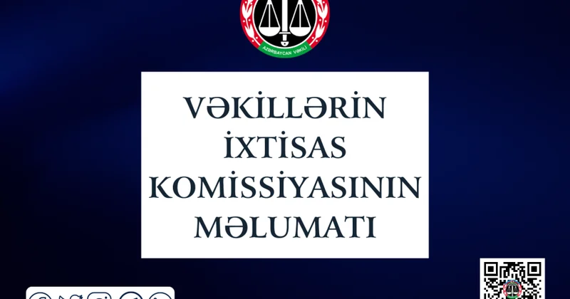 Vəkilliyə qəbul üzrə şifahi müsahibə mərhələsinin nəticələri məlum olub