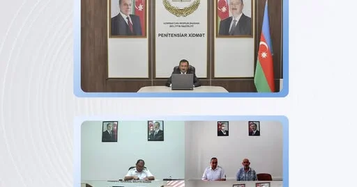 Ədliyyə nazirinin müavini videoqəbul keçirib