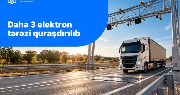 Bakı Qazax yolunda daha 2 elektron tərəzi quraşdırıldı FOTO