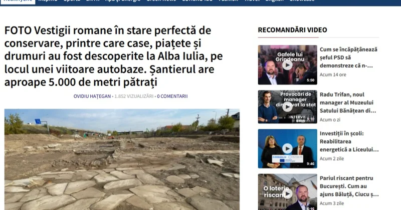 Rumıniyada qədim Roma koloniyasının qalıqları aşkar edilib