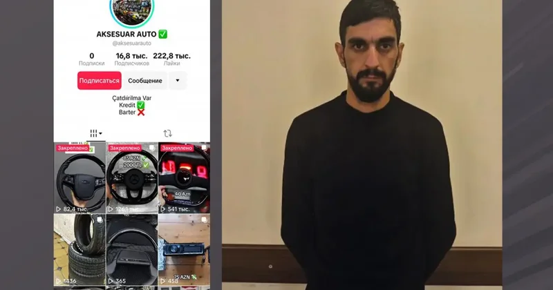 “TikTok”da saxta elanlar paylaşaraq vətəndaşları aldadan şəxs saxlanılıb