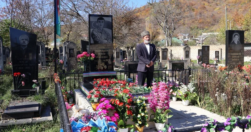 Qusarda şəhid məzarları ziyarət edildi FOTO