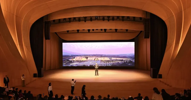 В Баку показали трансляцию церемонии открытия Большого Египетского музея ФОТО