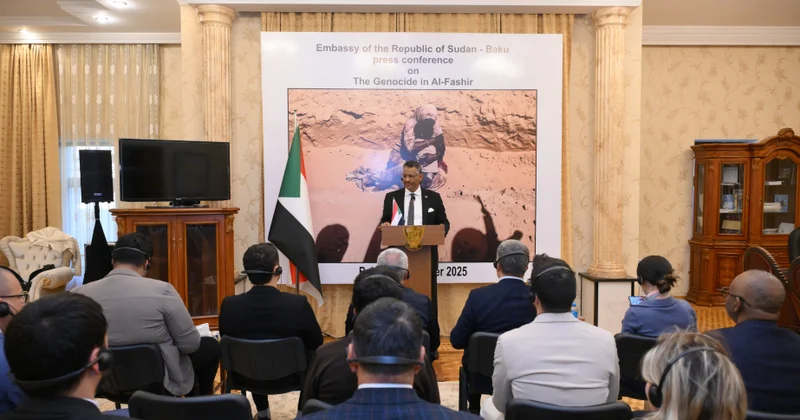 Sudanın Azərbaycandakı səfirliyində Əl Faşerdə törədilən soyqırımla bağlı mətbuat konfransı keçirilib