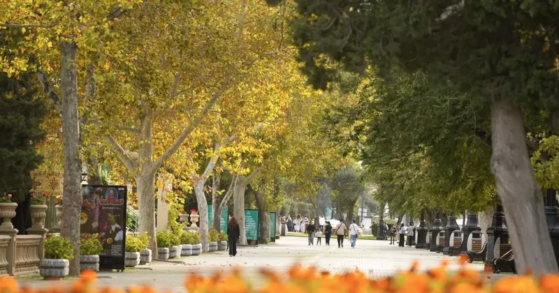 Яркие краски осени бакинского бульвара ФОТОСЕССИЯ