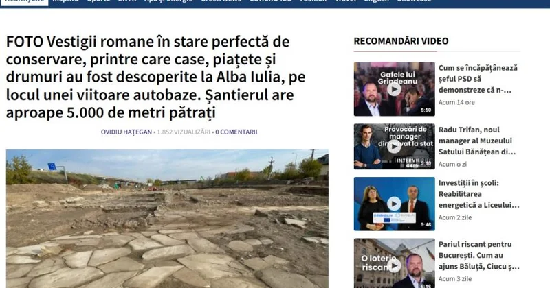 Rumıniyada qədim Roma koloniyasının qalıqları aşkar edilib