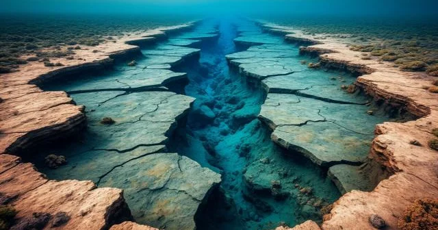 Sakit Okeanın dibində tektonik lövhə parçalanır...