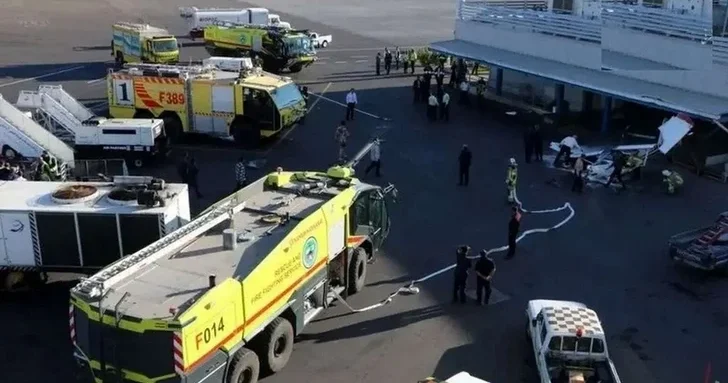 Учебный самолет совершил жесткую аварийную посадку в иранском аэропорту