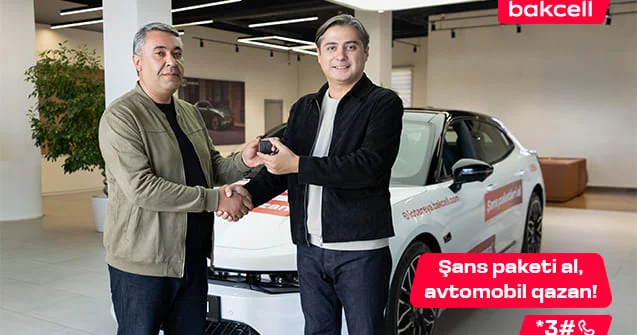 Bakcell in meqa lotereyasında 4 cü qalib avtomobil qazandı!