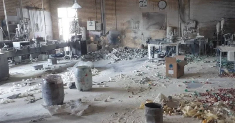 İranda maye qaz balonlarının satışı sexində güclü yanğın olub