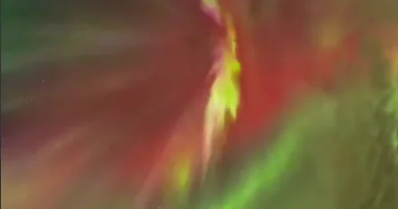 Корона северного сияния в Норвегии ВИДЕО