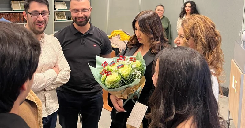 Dilarə Əliyeva ilə Osloda isti görüş FOTO